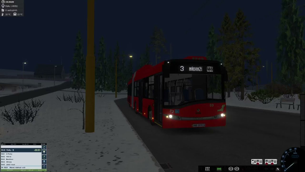 VEČERNÍ LINKA 13 | Simt Simulator | Škoda 27Tr DPMCB