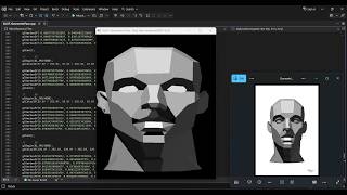 Geometric Face using OpenGL (GLUT) | Computer Graphics Project in C++