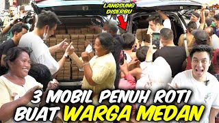 BAIM BIKIN HEBOH .. DATENG KE TENGAH KOTA BAWA MOBIL PENUH ROTI ‼ DISERBU WARGA MEDAN ..