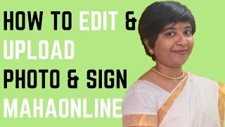 How to edit & upload photo & sign for competitive exam by MPSC (PSI, STI, ASO) on mahaonline account