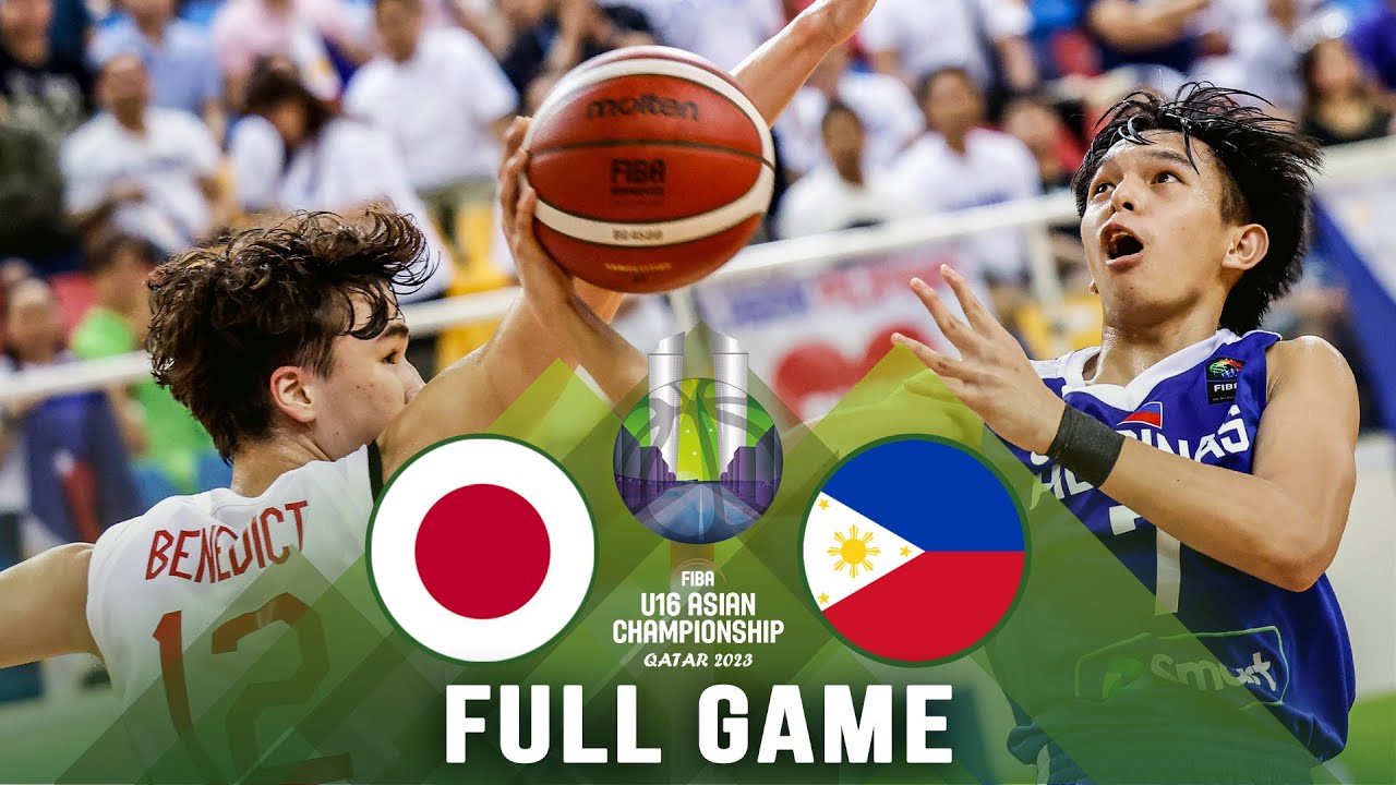 QUARTER-FINALS Japan v Philippines Full Basketball Game - FIBA U16 Asian Championship 2023 2023