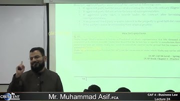 CAF-4 Sir Asif BLAW | LECTURE 24