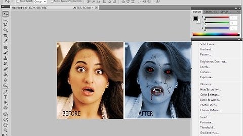 Photoshop Tutorial-How to Create Vampire Effect