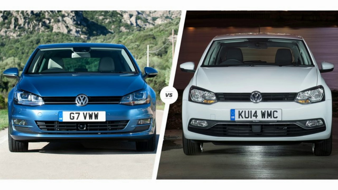 Как отличить поло. VW Golf vs VW Polo. Volkswagen Polo хэтчбек и Golf. Volkswagen Polo 5 и гольф 7. Volkswagen Golf Polo.