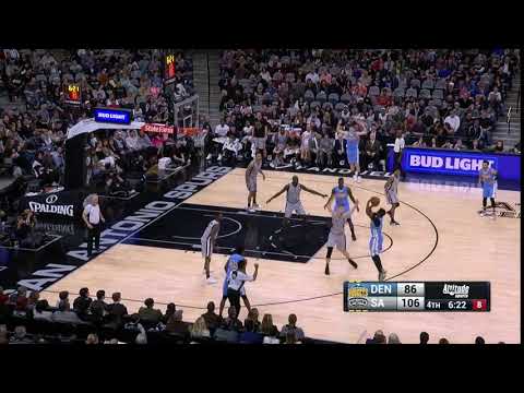 Mudiay misses his window, forces the 3 anyway.