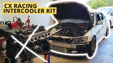 LEXUS IS300 BUILT VVTI 2JZ-GE TURBO BUILD -  CX Racing intercooler kit install