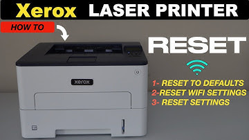 Xerox Printer Reset To Factory Default Settings !