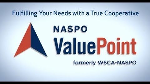 Fulfilling Your Needs with a True Cooperative From NASPO ValuePoint