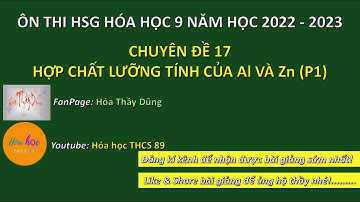 CHUYÊN ĐỀ 17 – HỢP CHẤT LƯỠNG TÍNH CỦA Al VÀ Zn (P1) | ÔN THI HSG HÓA HỌC 9 2022-2023 | HÓA HỌC...