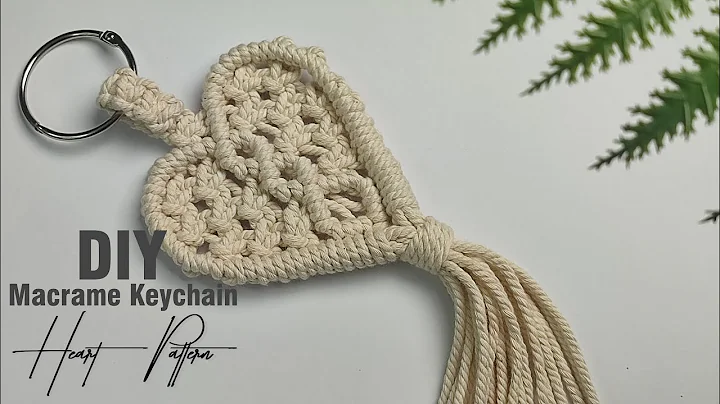 Macrame Heart Keychain | Macrame Love | Valentine Gifts
