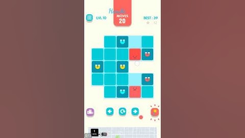 Slide the Block - Magnet II - Level 10 - 39 Moves