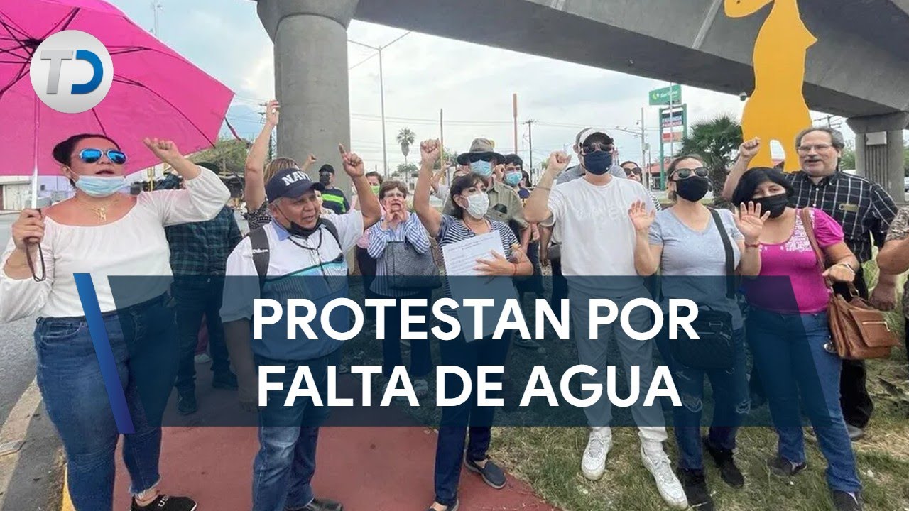 Vecinos de la colonia Mitras Centro protestan por falta de agua potable ...