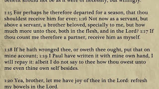 Philemon - King James Bible, New Testament (Audio Book)