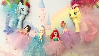 Tutu Dress Craft Tutorial Disney Princess Magiclip Dolls And My Little Pony