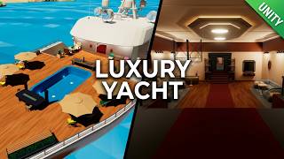 Low Poly Luxury Yacht - Unity Game Environment