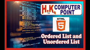 HTML Tutorial 6 || Ordered List and Unordered List || Hemant Khodke