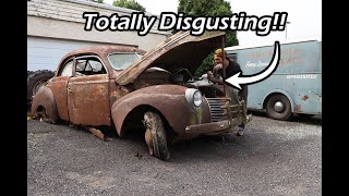 Cleaning The Grossest Barn Find Ever - The 1939 Mercury Coupe - Ep. 2