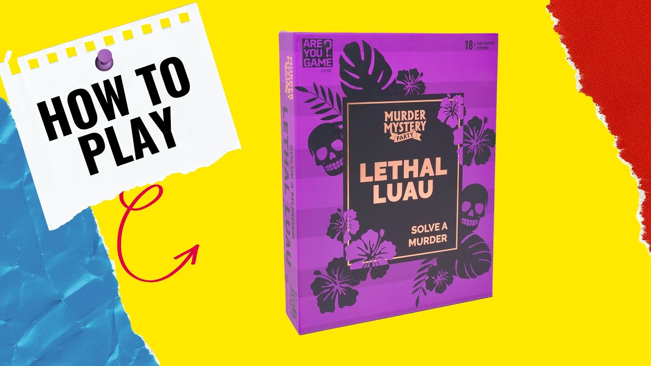 Murder Mystery Party - Lethal Luau | AreYouGame – AreYouGame.com
