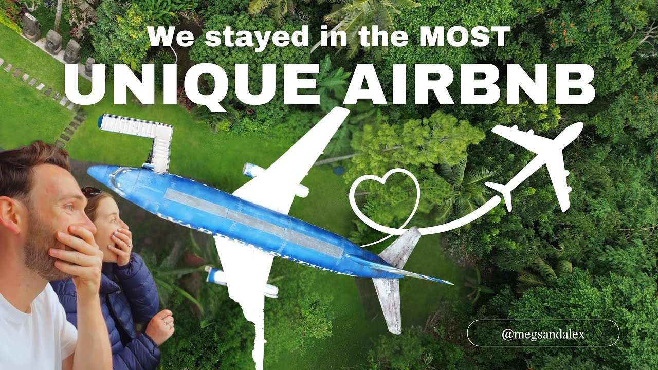 We had the ENTIRE PLANE to ourselves.. ✈️ Is this the most UNIQUE AirBnB in the world?!
