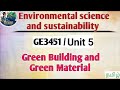 Green Buildings and Green Materials in Environmental science and sustainability tamil||GE3451||EVSS.