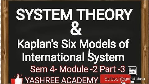 SYSTEM THEORY & KAPLAN