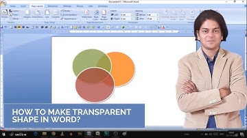 How to make transparent shape in word | transparent shape | how to fade a picture in word