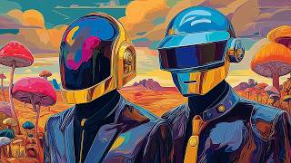 Daft Punk Inspired Gold Echo Bloom 🌌🎧 | Synthwave, Chillwave, Electronic, Retro Funk