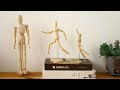 Wooden Human Art Posable Drawing Flexible Joints Mannequin Manikins Figures Doll for Artists 30 cm