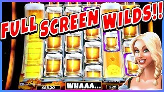 ★RARE 🍺 FULL SCREEN WILDS 🍺 BIG WIN | Heidis Bier Haus Slot Machine Bonus screenshot 2