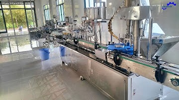 Máy chiết rót nước yến sào: Súc rửa + Chiết rót + Viền nắp tự động