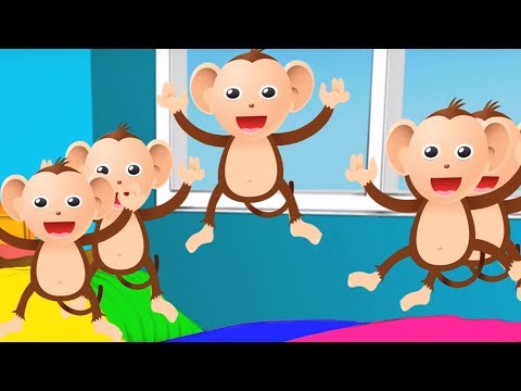 Five Little Monkeys | Nursery Rhymes | Kids Song For Children