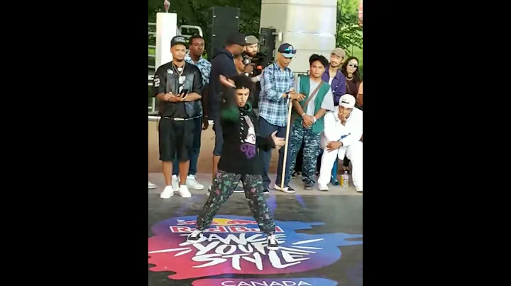 James Hopson (Montreal winner) dancing at the Nati...