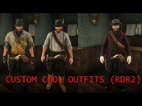 CUSTOM COOL OUTFITS (RDR2) - YouTube