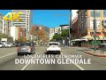 [4K] GLENDALE - Driving Downtown Glendale, Los Angeles County, California, USA, 4K UHD