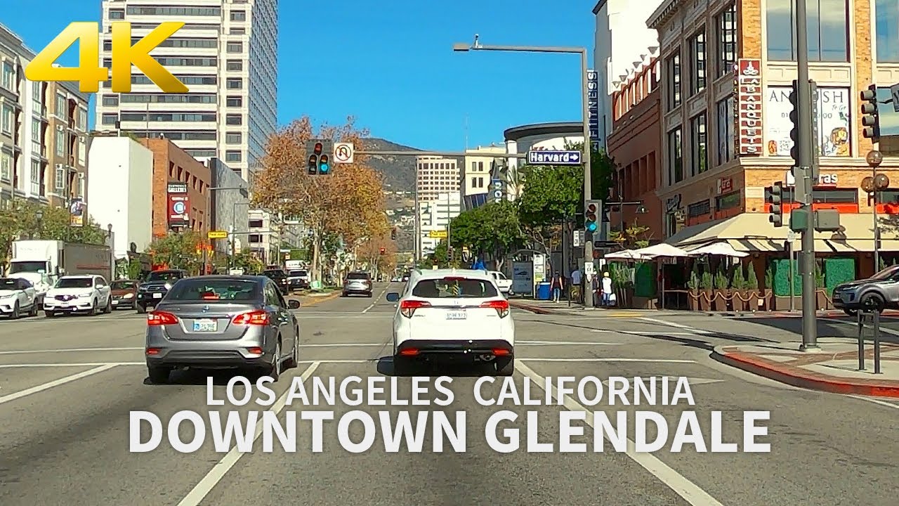 [4K] GLENDALE Driving Downtown Glendale, Los Angeles County, California, USA, 4K UHD YouTube
