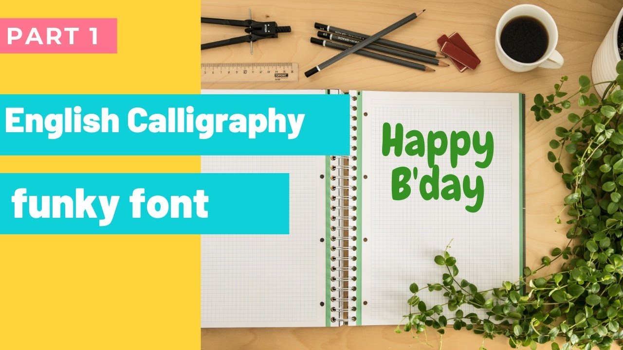 english calligraphy | funky fonts part 1| shamna nowfal