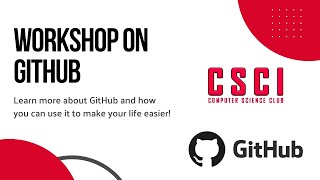 GitHub and You | Computer Science Club Club at SCSU