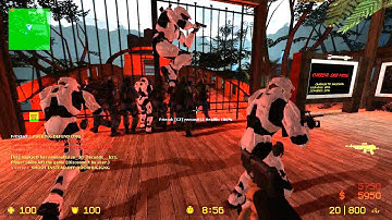 Counter Strike Source - Zombie Escape mod Multiplayer Gameplay Walkthrough on d.o.e map