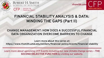 Change Management How Does a Successful Financial Data Organization Overcome the Barriers to Change