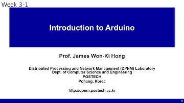 [포스텍 MOOC] IoT: week3-1 Introduction to Arduino