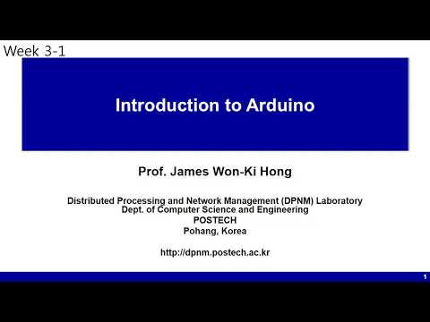 [포스텍 MOOC] IoT: week3-1 Introduction to Arduino