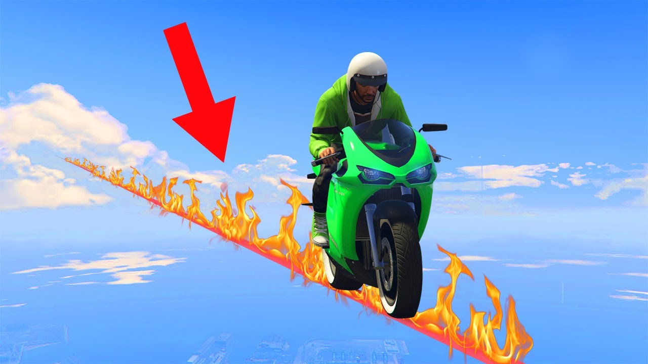 Gta 5 Fast Rope GTA 5 FIRE TIGHTROPE RACE! - YouTube