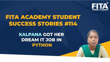 Python Training in Chennai Student Kalpana Got his Dream Job as Python Developer