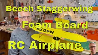 Beech Staggerwing Foam Board RC Model Airplane
