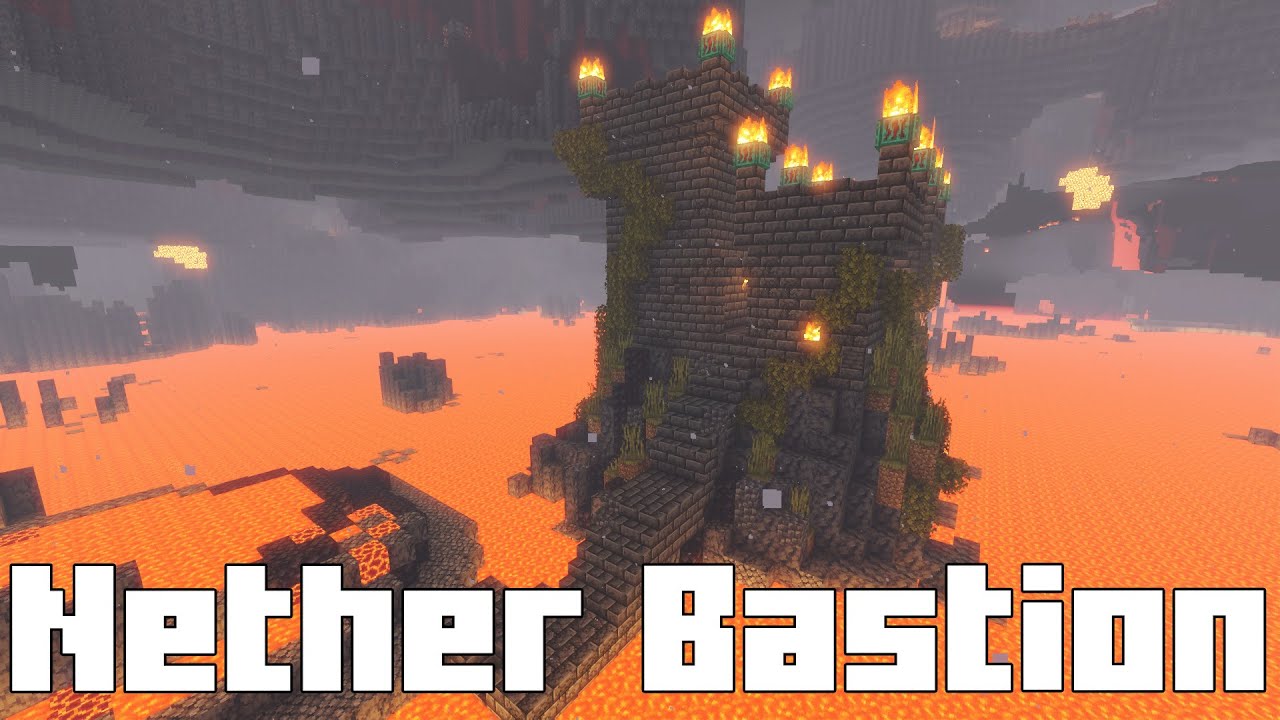 Minecraft Nether Bastion | First Nether Fortress Inspiration - YouTube