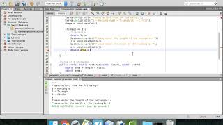 Creating a Geometry Calculator using Methods screenshot 5