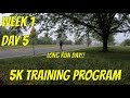 Training for a 5k race  week 1 day 5  easy run with a parade