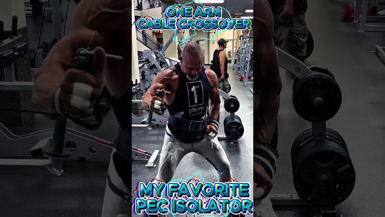 MY FAVORITE PEC ISOLATOR ONE ARM CABLE CROSSOVERS #workout #motivation #muscle #workouttips
