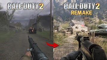 Call of Duty 2: Original Vs Unreal Engine 5 Remake 2022 | Teaserplay