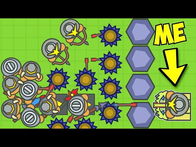 MooMoo.io - Awesome Turret Base Defense! - Turret Update! - Let's